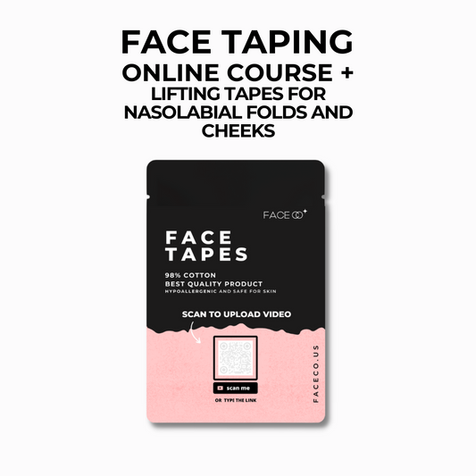 FACE TAPES - lifting tapes for nasolabial folds and cheeks - mini online course on aesthetic kinesiotaping