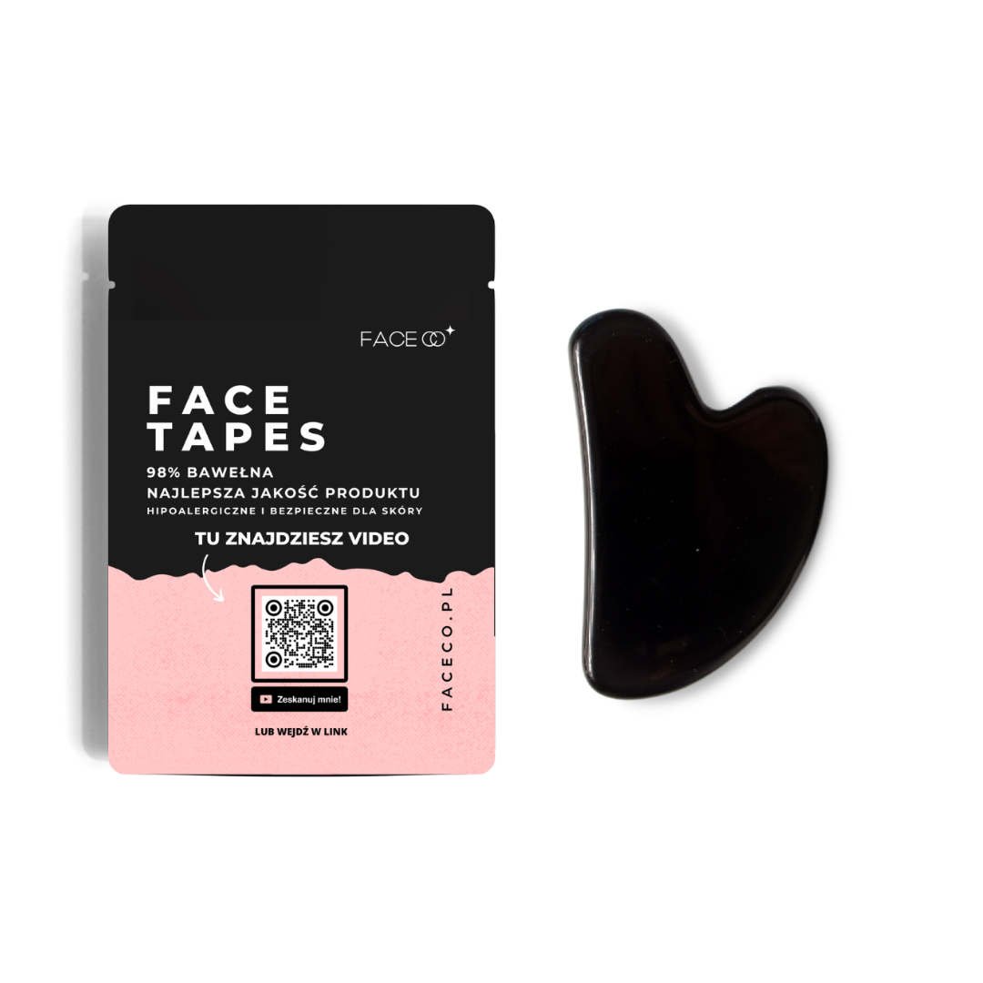 FaceTapes Lifting Tapes with Gua Sha Set